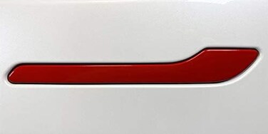 Custom Cut Graphics Full Door Handle Wrap for Tesla Model 3/Y (Gloss Red.