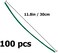 Zlulary 100 Pieces Pipe Cleaners Chenille Stem, Solid Color Pipe Cleaners Set for Pipe Cleaners DIY Arts Crafts Decorations, Chenille Stems Pipe Cleaners (Green.