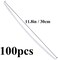 Zlulary 100 Pieces Pipe Cleaners Chenille Stem, Solid Color Pipe Cleaners Set for Pipe Cleaners DIY Arts Crafts Decorations, Chenille Stems Pipe Cleaners (White.