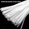 Zlulary 100 Pieces Pipe Cleaners Chenille Stem, Solid Color Pipe Cleaners Set for Pipe Cleaners DIY Arts Crafts Decorations, Chenille Stems Pipe Cleaners (White.