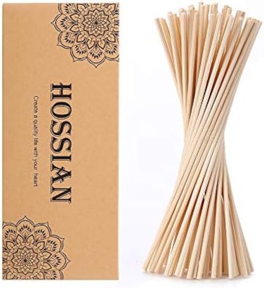 أعواد ناشر العطور HOSSIAN مقاس 12 بوصة، - أعواد ناشر العطور - ناشر العطور - أعواد ناشر العطور للعطور (60 قطعة).