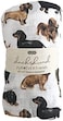 Mud Pie Dachshund Print Baby Swaddle Blanket, 47" x 47".