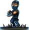مجسم QMx Quantum Mechanix Mortal Kombat Sub-Zero Q-Fig أزرق بطول 4 بوصات.