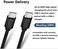ROFI USB C to USB C Cable 15ft, 60W Power Delivery Extra Long and Extremely Durable Type C Charger Cord Compatible with MacBook Pro/iPad Pro/Galaxy S20/Switch/Pixel/LG and Other USB C Charger (Black.