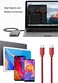 ROFI USB C to USB C Cable 15ft, 60W Power Delivery Extra Long and Extremely Durable Type C Charger Cord Compatible with MacBook Pro/iPad Pro/Galaxy S20/Switch/Pixel/LG and Other USB C Charger (Black.