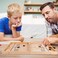 Juegoal 4-in-1 Wooden Fast Sling Puck Set for Kids and Adults, Chess, Checkers, Tic Tac Toe Games, Travel Portable Folding Tabletop Chess Board Game Sets, Interactive Families Toys.