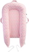 IBraFashion Newborn Lounger Cover - Dock a tot Covers Only 100% Cotton Co Sleeping Nest Sleep Pod Extra Replacement Cover Girls (Fits Dockatot Deluxe(Pink Chevron.