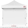 MasterCanopy Instant Gazebo Sidewall Panels Sunwall for 3x3 Pop Up Gazebo,1 Pack.