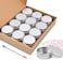 Sopito Aluminum Tin Cans, 24PCS 1/2 Oz Metal Round Tins Containers DIY Hand Cream Lip Balm Tins Small Empty Storage Travel Tin Jars for Candles, Salve, Cosmetics, Spice.