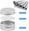 Sopito Aluminum Tin Cans, 24PCS 1/2 Oz Metal Round Tins Containers DIY Hand Cream Lip Balm Tins Small Empty Storage Travel Tin Jars for Candles, Salve, Cosmetics, Spice.