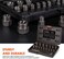 THINKWORK Bolt Extractor Kit, 18-Piece Nut Extractor Socket Set, 3/8" Drive Rounded Bolt Remover, Lug Nut Removal Tool for Damaged, Rusted, Rounded-Off, Stripped Fasteners.