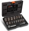 THINKWORK Bolt Extractor Kit, 18-Piece Nut Extractor Socket Set, 3/8" Drive Rounded Bolt Remover, Lug Nut Removal Tool for Damaged, Rusted, Rounded-Off, Stripped Fasteners.
