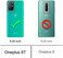 Osophter Cellular Phone Case for Oneplus 8T 5G, Shock-Absorption TPU Rubber Protective Cover with Screen Protector, Black.