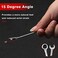 SPEEDWOX Mini Combination Wrench Set SAE Ignition Wrenches 10 Pcs Mini Wrench Set Standard 5/32-7/16" Open and Box End Small Wrench Set with Portable Canvas Bag for Assembling Furniture.