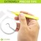 Cynamed Blackhead Tweezer - Professional Curved Steel Tip Surgical ComedoneSplinter Extractor By Rapid Vitality. Ideal BlemishAcne Remover Tool Means Flawless Facial Skin (Yellow.