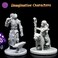Wildspire 15 Hero CharacterNPC Miniatures for DND Miniatures DD MiniaturesDungeon and Dragons Minis DND Figures for D and D Fantasy Tabletop RPG DND Character Miniatures Bulk Unpainted DND Mini Figure