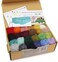 Woolbuddy Felting Wool, Needle Felting Wool, Eco Wool Kit, Felting Wool Pack, Clean, Carded Colored Roving Wool, for Needle Felting Kit Beginner, Wet Felting, Felting Supplies, with Guide Card.