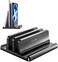 VAYDEER Vertical Laptop Stand for Desk, Dual Slots Plastic Laptop Holder with Space Saving 4-in-1 Design, Adjustable Laptop Stand Supports MacBook, Chromebook, Surface, Dell.