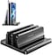 VAYDEER Vertical Laptop Stand for Desk, Dual Slots Plastic Laptop Holder with Space Saving 4-in-1 Design, Adjustable Laptop Stand Supports MacBook, Chromebook, Surface, Dell.