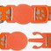 Taglory Reflective Cat Collar with Bell and Safety Release, 2-Pack Girl Boy Pet Kitten Collars Adjustable 19-32cm Orange.