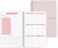 TREES Weekly Planner Undated Planner Book with To-Do List,Weely Goals,Habit Tracker, 5. 7"X 8" Inch for 52 Weeks Planning Pink for Women.