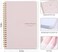 TREES Weekly Planner Undated Planner Book with To-Do List,Weely Goals,Habit Tracker, 5. 7"X 8" Inch for 52 Weeks Planning Pink for Women.