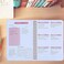TREES Weekly Planner Undated Planner Book with To-Do List,Weely Goals,Habit Tracker, 5. 7"X 8" Inch for 52 Weeks Planning Pink for Women.