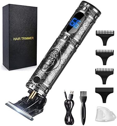RESUXI Hair Clippers for Men Hair Trimmer for Barbers,Professional Cordless T Blade Trimmer, Beard Edger Liners,Barber Shavers,Ornate Knight Close-Cutting Hair Machine.