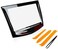 RANSOTO Replacement Touch Screen Display Protector With Free Trim Removal Tool Compatible with 2013-2017 Cadillac CUE ATS Escalade SRX XTS CTS CTS-V Replace Part Number 20867046, 22912609.