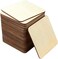 SKPPC 40Pcs Unfinished Laser Engraving Carving Blank Wood Pieces for Painting, Coasters, DIY Arts Craft Project, Staining and Decorations.
