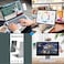 DK177 Adjustable Laptop Stand, Laptop Phone Holder, Laptop Side Mount Clip, Computer Monitor Expansion Bracket, Slim Portable Foldable Smartphone Stand. Improve Office Efficiency.