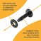 Kraftex 10/32 Rack Screws Carbon Steel with Nylon Rack Washers (50 Setsfor Server Rack Mounts, Audio Racks, Mounting Hardware and Rack Rails. Rackmount Equipment for Recording Studios and Shelf Racks.