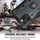VENA vArmor Rugged Case Compatible With Apple iPhone 12 / iPhone 12 Pro (6. 1"-inch, (Military Grade Drop ProtectionHeavy Duty Holster Belt Clip Cover with KickStand - Space Gray.