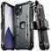VENA vArmor Rugged Case Compatible With Apple iPhone 12 / iPhone 12 Pro (6. 1"-inch, (Military Grade Drop ProtectionHeavy Duty Holster Belt Clip Cover with KickStand - Space Gray.