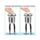 Gebildet 5 Pcs Prewired Waterproof Push Button Momentary Stainless Steel Push Button On Off 12mm 2A 12V/24V/125V/250V AC (High Head.
