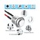 Gebildet 5 Pcs Prewired Waterproof Push Button Momentary Stainless Steel Push Button On Off 12mm 2A 12V/24V/125V/250V AC (High Head.