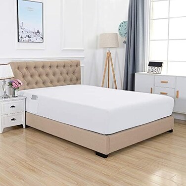 Elegant Comfort Premium Hotel Quality Extra Deep Pocket 18" - 21" Single Fitted Sheet for High Mattress, LuxurySoftest 1500 Thread Count Egyptian Quality Smart Pocket, King, White.