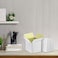 PETAFLOP 5x5x5 Shipping Boxes, White Corrugated Mailing Cardboard Box for Small Business, 25 Pack.