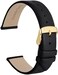 WOCCI Elegant Watch Bands, Genuine Leather Replacement Straps for Men and Women, Band Width 8mm 10mm 12mm 13mm 14mm 16mm 18mm 20mm 22mm.