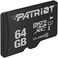 Patriot Memory LX Series Micro SD Flash Memory Card Black 64GB 5-Pack.