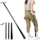 JJDPARTS 35" Long Dressing Stick with Shoe Horn with Sock Removal Tool, Adjustable Extended Dressing Aids for Shoes, Socks, Shirts and Pants.