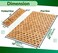 ZPirates Natural Bamboo Wood Bath Mat - Foldable, X Large, Long (18x34 Inch WxL- Rubber Padded Bottom, Floor Accessories for Bathroom, Sauna, Spa and Bathtub Rooms.