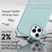 IceSword iPhone 12 Case and iPhone 12 Pro Case 6. 1&rdquo; (2020Mint Green, Thin Liquid Silicone, Silk Microfiber Cloth, Matte Pure Mint Green, Gel Rubber Full Body, Protective Shockproof 6. 1" - Mint Green