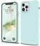 IceSword iPhone 12 Case and iPhone 12 Pro Case 6. 1&rdquo; (2020Mint Green, Thin Liquid Silicone, Silk Microfiber Cloth, Matte Pure Mint Green, Gel Rubber Full Body, Protective Shockproof 6. 1" - Mint Green