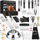 Yekale Griddle Accessories Kit, 135 Pcs Griddle Grill Tools Set for Blackstone and Camp Chef, Professional Grill BBQ Spatula Set with Basting Cover, Spatula, Scraper, Bottle, Tongs, Egg Ring.