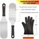 Yekale Griddle Accessories Kit, 135 Pcs Griddle Grill Tools Set for Blackstone and Camp Chef, Professional Grill BBQ Spatula Set with Basting Cover, Spatula, Scraper, Bottle, Tongs, Egg Ring.
