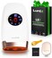 Lunix LX7 Touchscreen Electric Hand Massager with Compression, Pressure Point Therapy for Arthritis, Pain Relief and Carpal Tunnel, Shiatsu Massage Machine with Heat, with Hand Warmer, White.