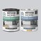 طقم طلاء أرضيات داخلية للمنزل من Rust-Oleum 367593، لون رمادي لؤلؤي مطفي.