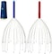 
		 USAGA Format: Unknown Binding USAGA Head Scratcher, 20 Fingers Scalp Massager, Head Whisk Massager, Stocking Stuffers Gift for Head Body Stress Relax [2-Pack] Updated Version (RedBlue.