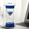 EMDMAK Sand Timer, Acrylic Hourglass Timer Colorful Sandglass Timer 1 min/2 mins/3 mins/5 mins/10 mins/15 mins Sand Clock for Games Classroom Home Office(Large.